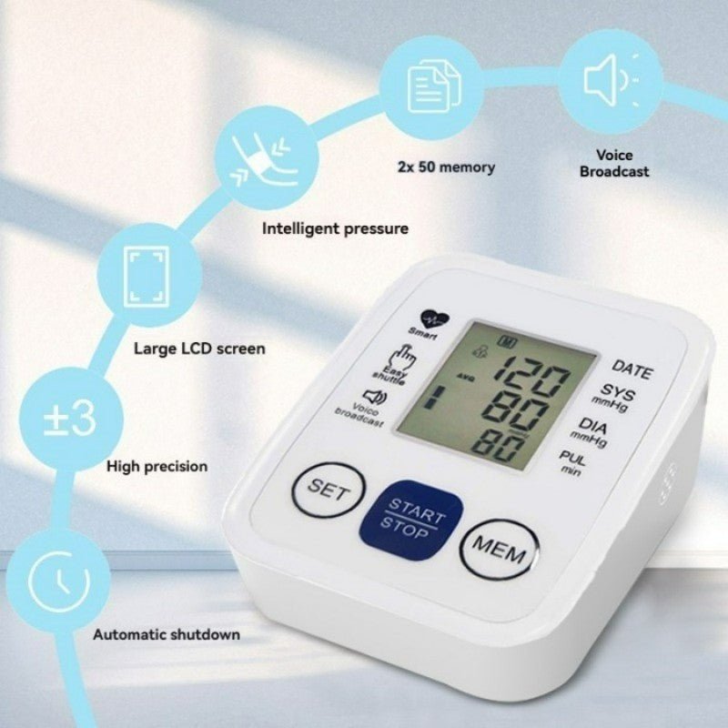 Multifunctional Digital Arm Blood Pressure Monitor - DoubleJoy Store