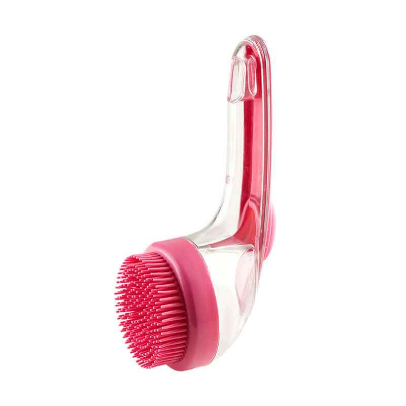 Pet Bath Brush with Long Handle: Dog & Cat