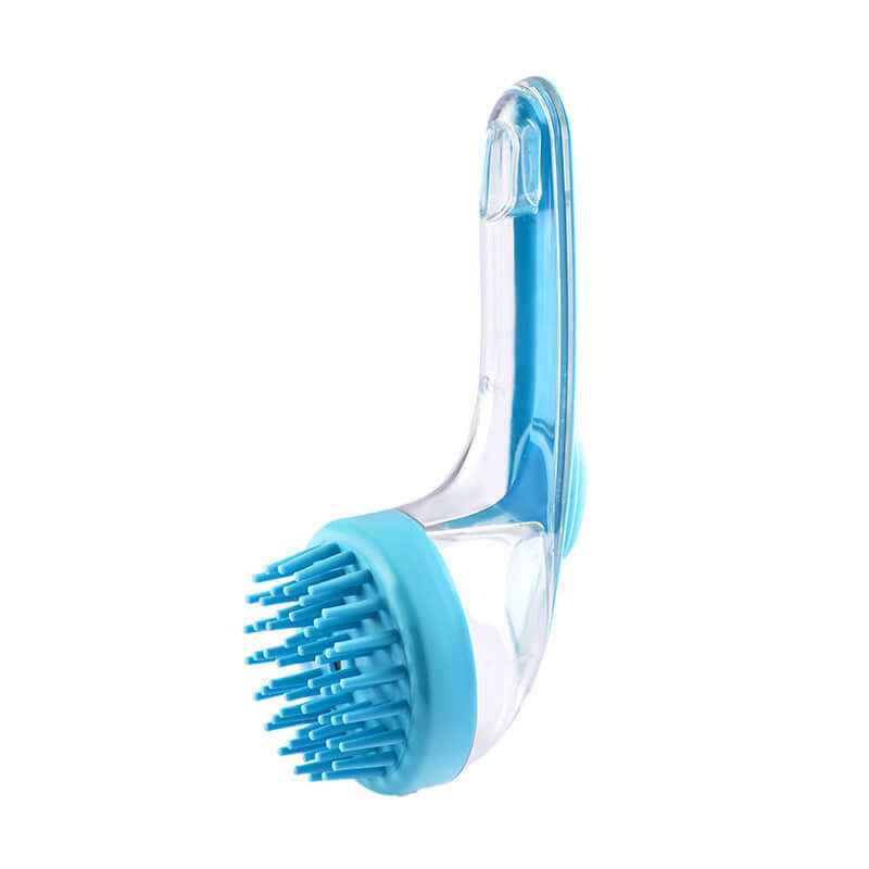 Pet Bath Brush with Long Handle: Dog & Cat