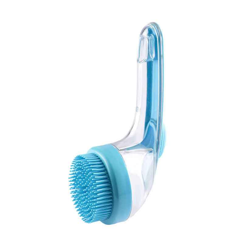 Pet Bath Brush with Long Handle: Dog & Cat