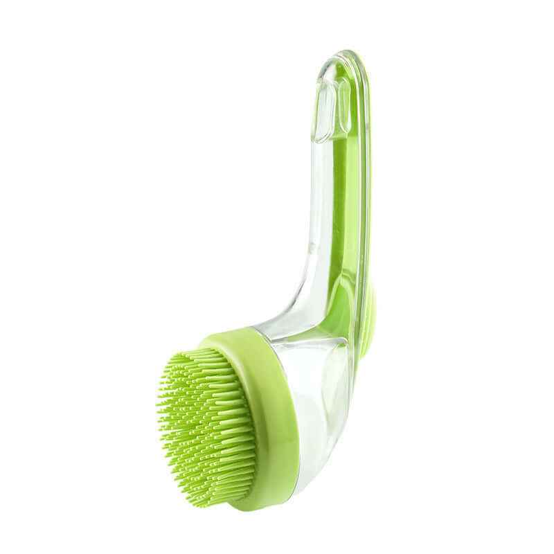 Pet Bath Brush with Long Handle: Dog & Cat