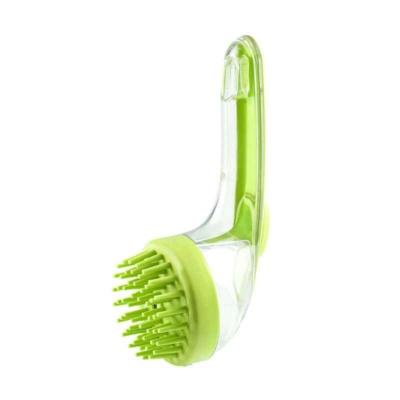 Pet Bath Brush with Long Handle: Dog & Cat