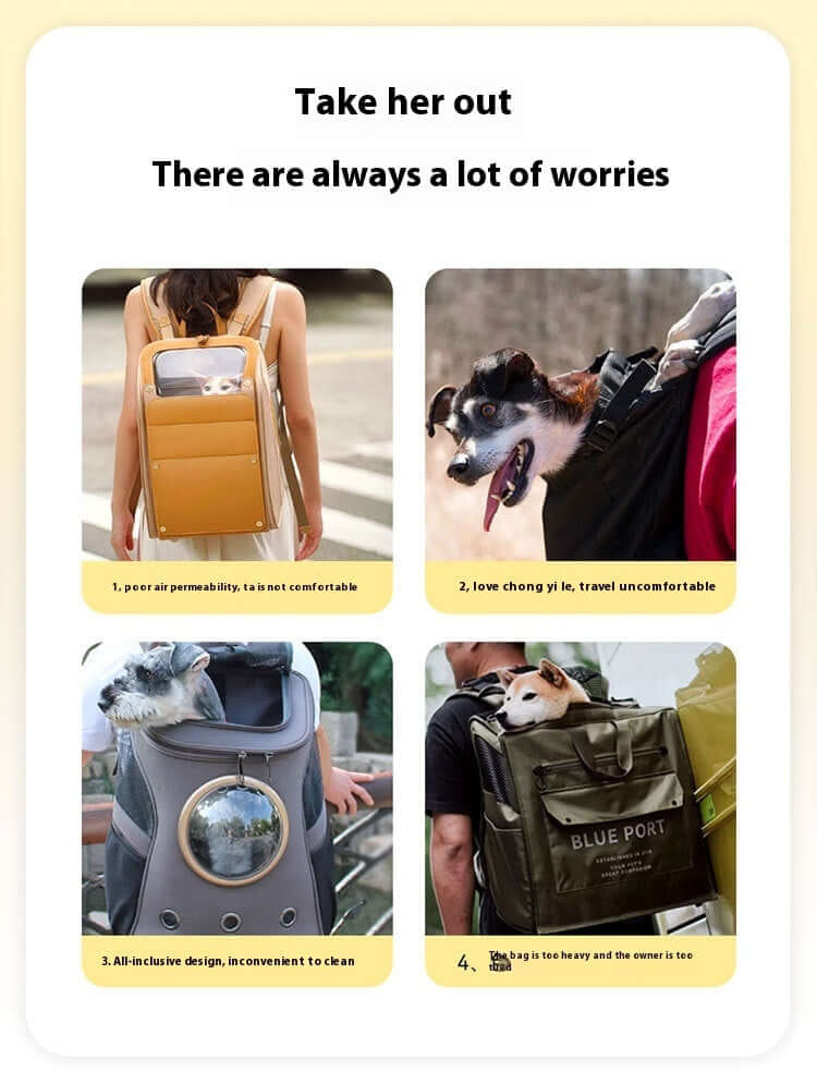 Pet Carrier for Cats and Small Dogs showcasing features like comfort and design in various settings.