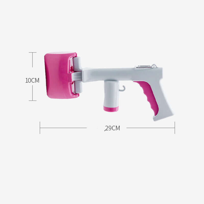 Portable Pet Waste Picker with pink and white design for cats and dogs
