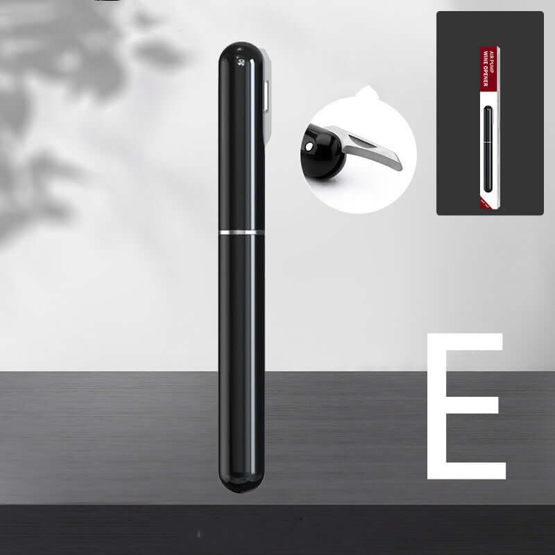 Red Wine Bottle Opener - Pen-Shaped Air Pressure Corkscrew for effortless bottle opening.