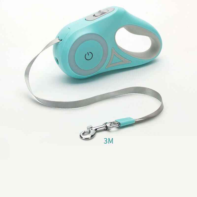 Retractable LED Dog Leash with Collar