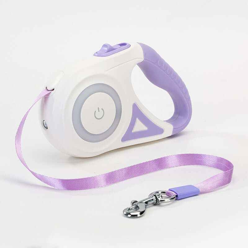 Retractable LED Dog Leash with Collar
