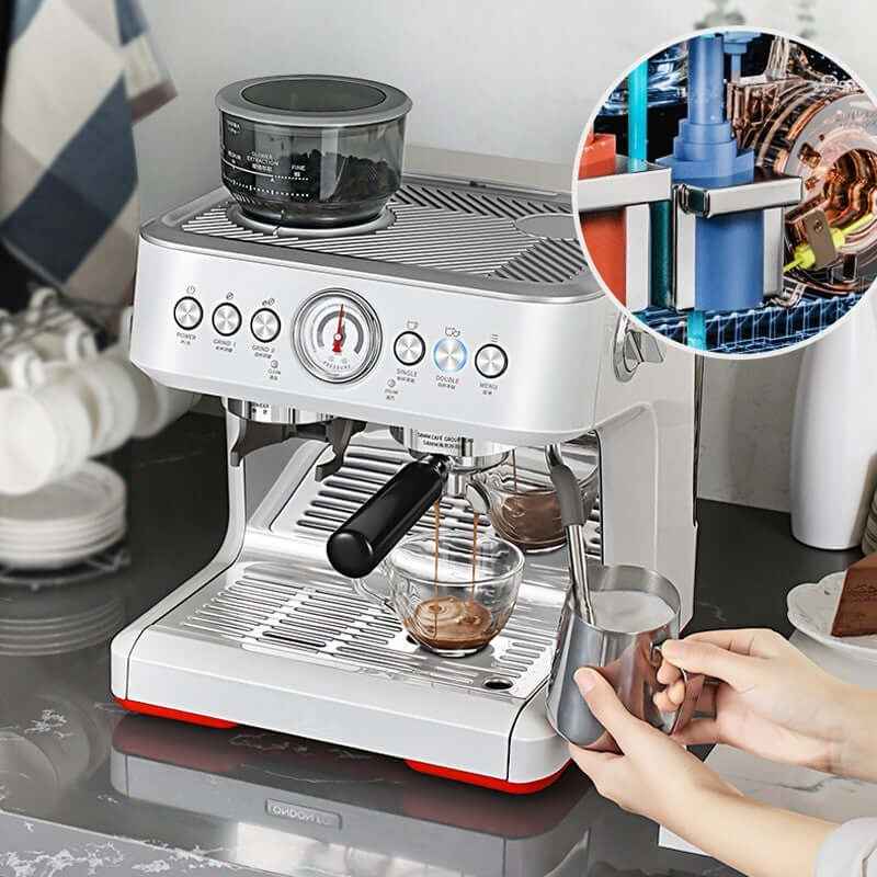 Small Semi-Automatic Coffee Machine – Home