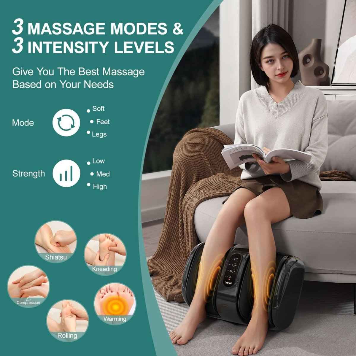 Smart Foot Massager - 3D Air & Heat Free🚚USA
