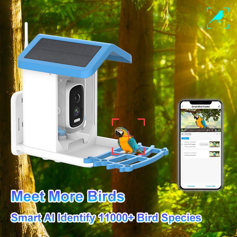 Smart Solar Bird Feeder Camera with AI Recognition - DoubleJoy Store