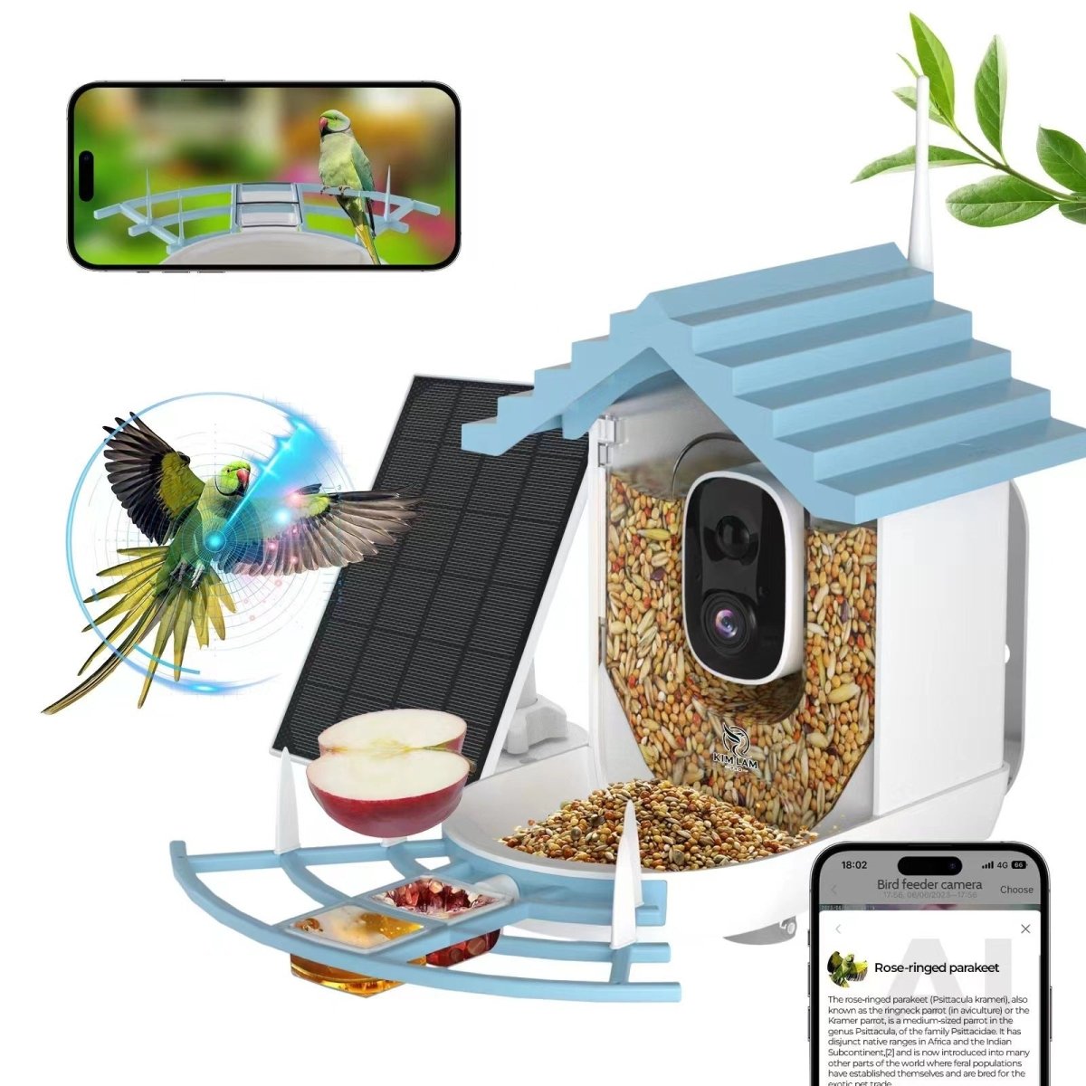Smart Solar Bird Feeder with Camera - DoubleJoy Store