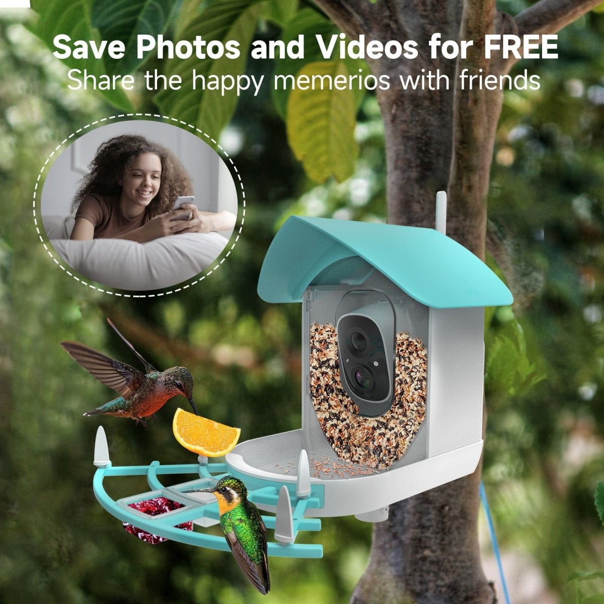 Smart Solar Bird Feeder with Camera - DoubleJoy Store