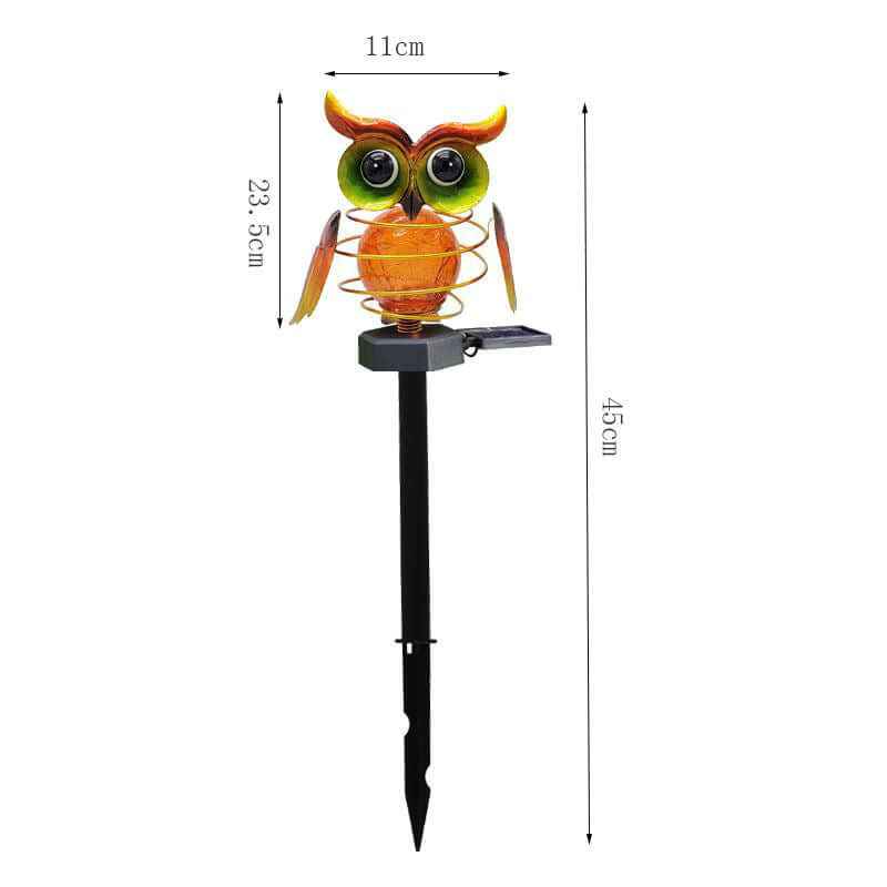 Solar Owl Lawn Lamp – Garden Pathway Light