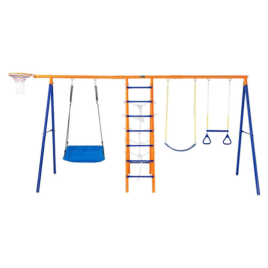 6-in-1 Kids Backyard Swing Set - DoubleJoy Store