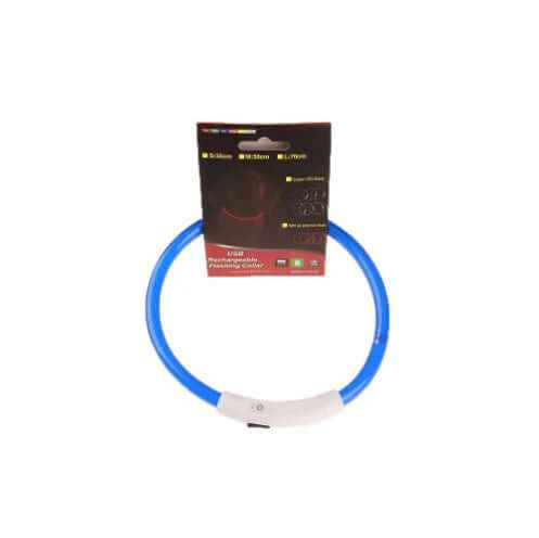 USB LED Dog Collar – Rechargeable Necklace