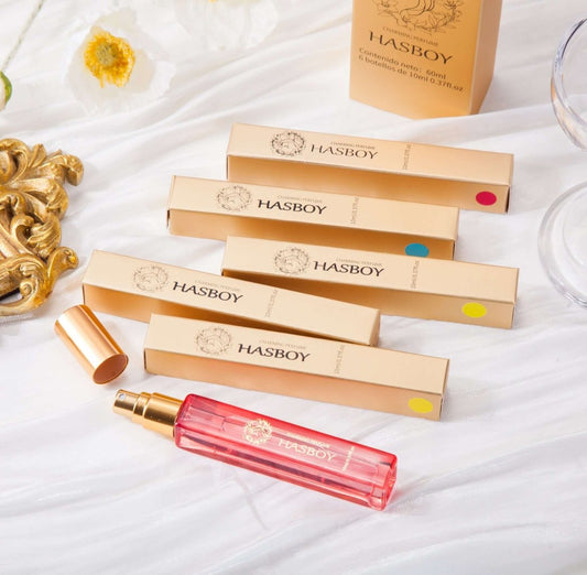 Women's Perfume Set – 6 Fragrance Gift Collection showcasing elegant packaging and varied scents