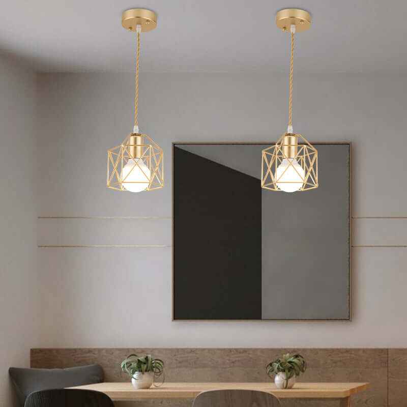 Wrought Iron Table Lamp – Modern Lantern