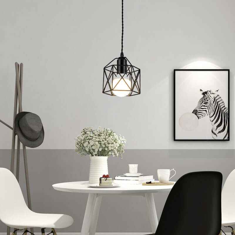 Wrought Iron Table Lamp – Modern Lantern